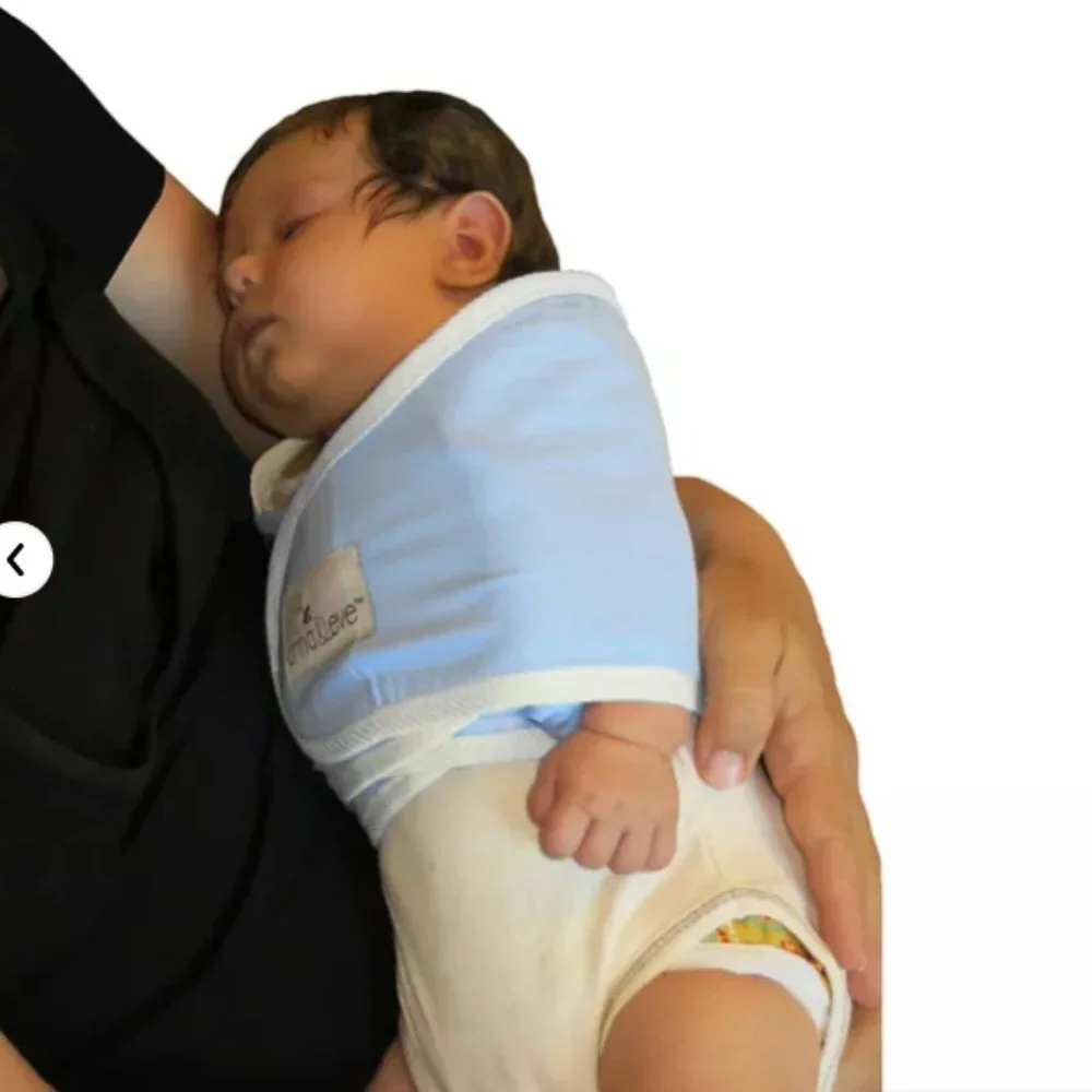 Anna & Eve Baby Swaddle Strap Adjustable Arms Only Wrap for Safe Sleeping Large